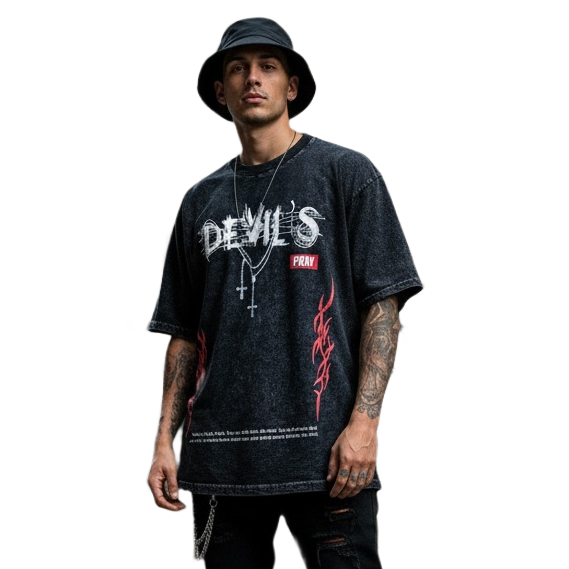 DEVIL- UNISEX OVERSIZED TEES