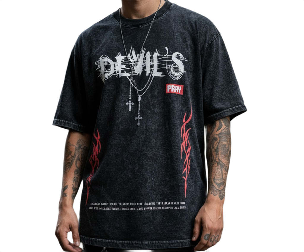 DEVIL- UNISEX OVERSIZED TEES