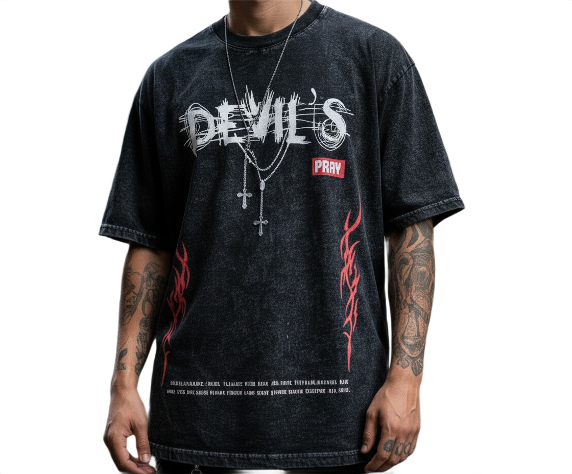 DEVIL- UNISEX OVERSIZED TEES